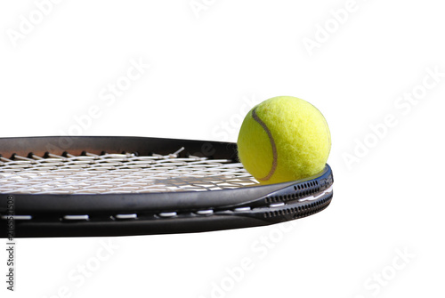 tennis racket and ball