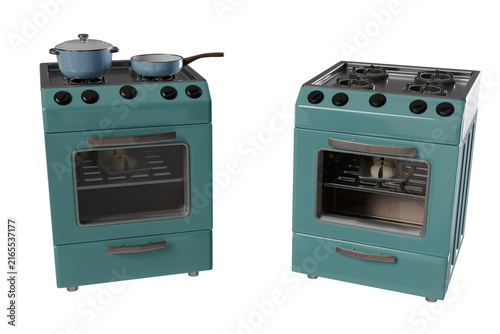 Gas Stove with Oven isolated on white