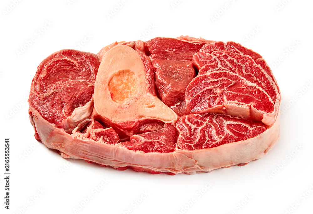 Obraz premium raw beef shank cross section