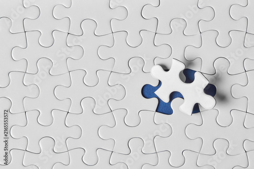 Missing puzzle piece in completed puzzle