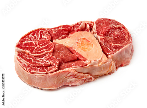 Obraz na płótnie raw beef shank cross section