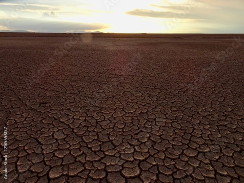 Quadro su tela impacto climatico desierto
