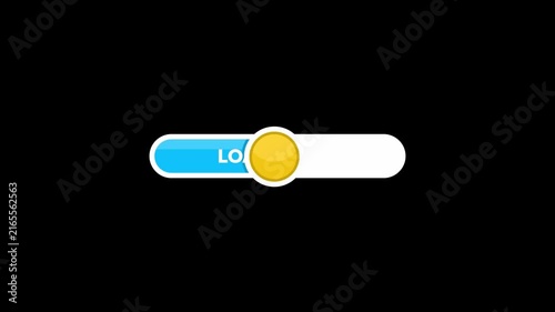 Animated GIF video of a cartoon loading and moving forward while waiting.
