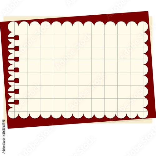 Konstfotografi blank notebook on white background