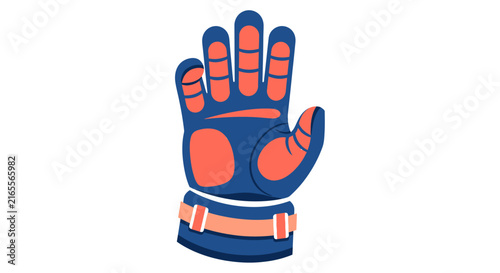 Colorful Cartoon Winter Glove With Fingerless Design.