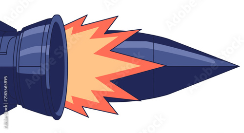 Detailed Bullet Firing With Explosive Flames And Smoke.