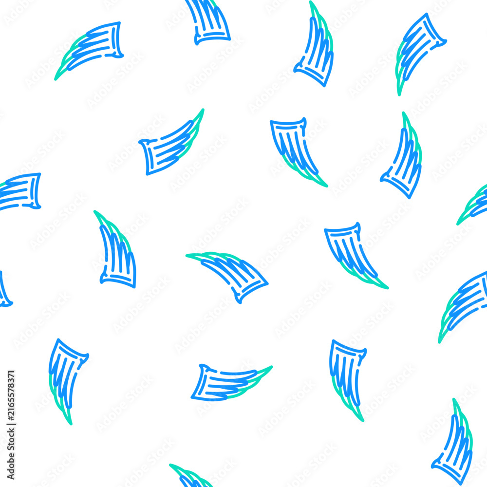 Fototapeta premium abstract wing vector seamless pattern abstract wing sign illustration