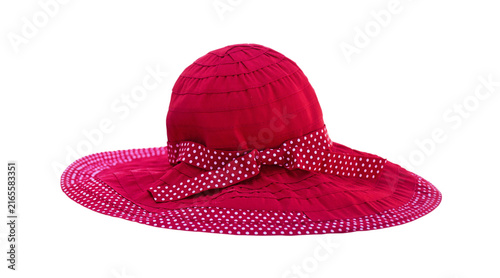 pink hat isolated on white background