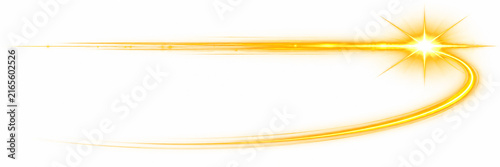 Golden Star with Ribbon Isolated on White Background for Award, Achievement, Excellence, Recognition and Celebration Symbol
