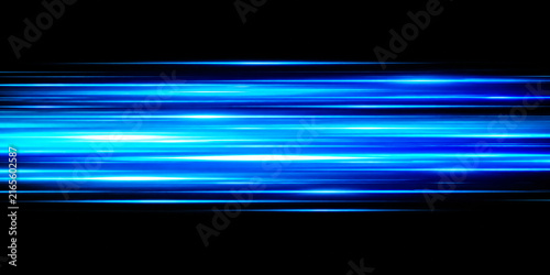 Abstract Blue Background with Dynamic Lines, Glowing Light Streaks, Futuristic Motion, Gradient Technology Patterns and Modern Vector Design