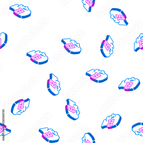 Photography ambivalence neurosis, sharp mood swings isometric seamless pattern