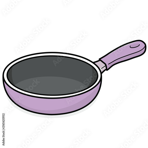 Konstfotografi Illustrated Purple Frying Pan