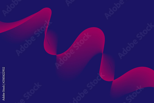 Abstract digital wave with vibrant pink and deep blue color scheme