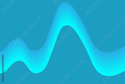 Abstract blue wave background with a modern digital gradient and smooth flowing shapes