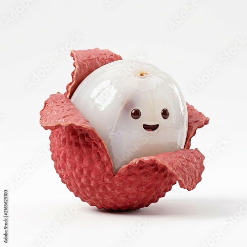 Collection of cute 3D emoji characters with expressive kawaii faces and glossy texture, gen by AI