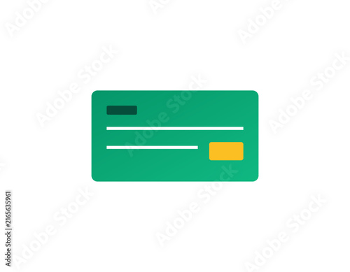 Foto Bank Cheque Checkbook Payment Voucher Document Vector Icon Isolated on White Bac