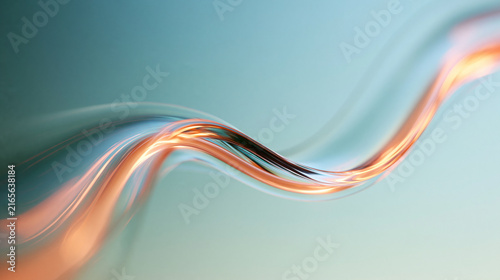 Abstract Flowing Energy Wave on Gradient Background