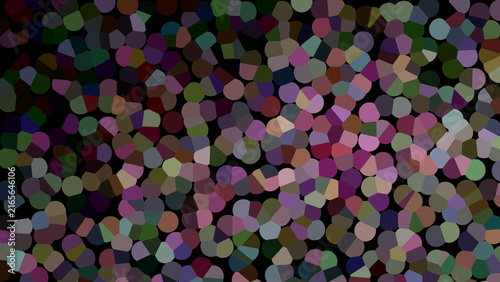 Colorful abstract pattern with overlapping shapes in vibrant hues  
