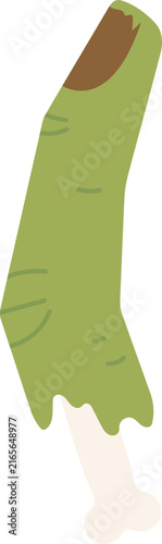 Konstfotografi Spooky Severed Finger Halloween Vector Illustration