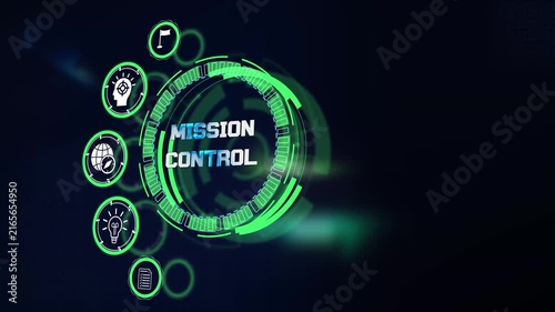Centralized mission control dashboard visualizing corporate operations data on dark cyan futuristic hud screen interface