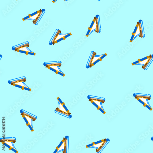 Foto felucca ancient ship isometric seamless pattern