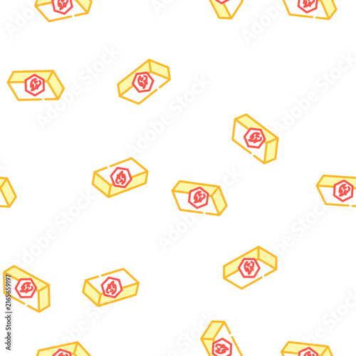 Картината върху платно refractory brick vector seamless pattern refractory brick sign illustration