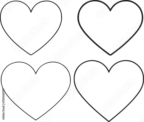 Black Love Heart Icon, Romantic Symbol, Minimal Solid Heart Vector Illustration