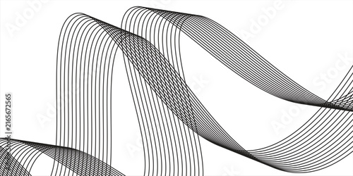 Luxury abstract gold wavy line pattern background design.