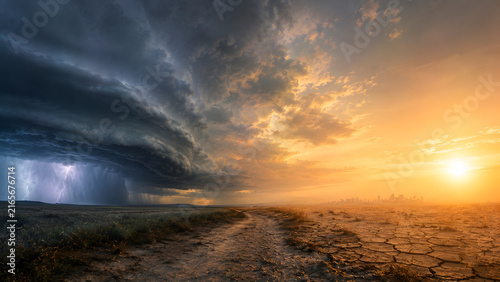 Extreme Heat and Severe Storm Climate Contrast