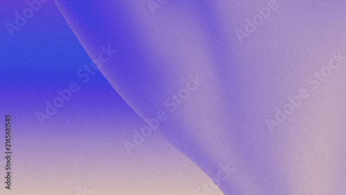 Abstract blue and lilac fluid grainy gradient background. Neon colors