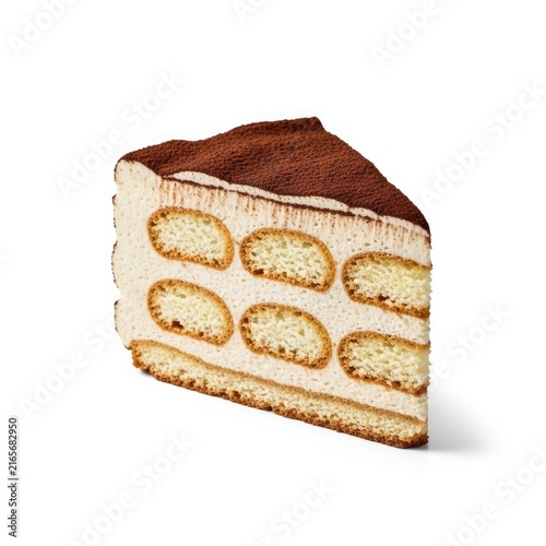 Delicious Slice of Tiramisu Cake – Premium Stock Photo
