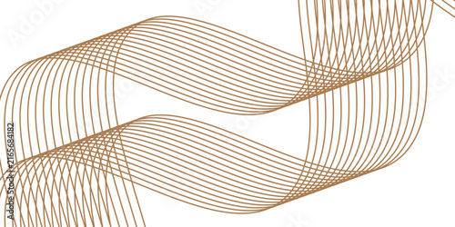Luxury abstract gold wavy line pattern background design.