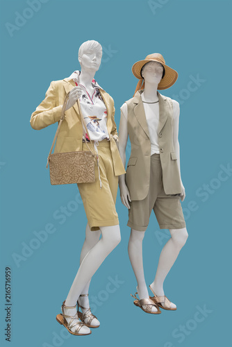 Two female mannequins