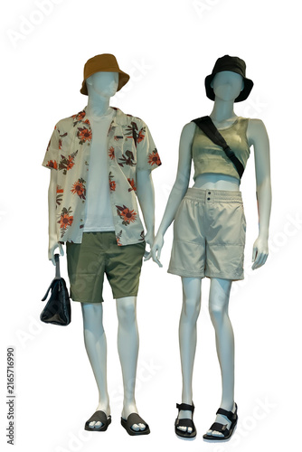 Two full length mannequins