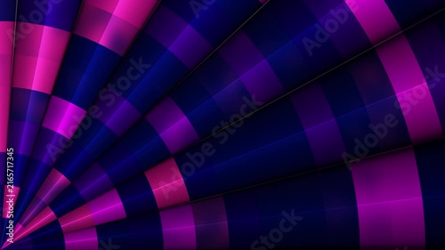 High-quality 4K abstract video featuring procedural JavaScript mesh gradients. This dynamic animation showcases a segmented, radial geometric pattern with smooth, glossy, 3D-like reflections. 