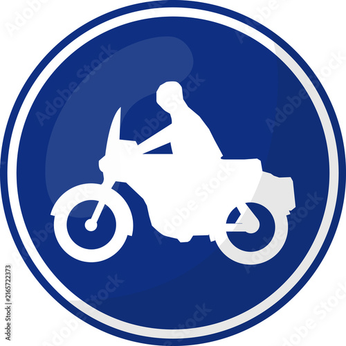 Motorcycle Traffic Sign Icon
