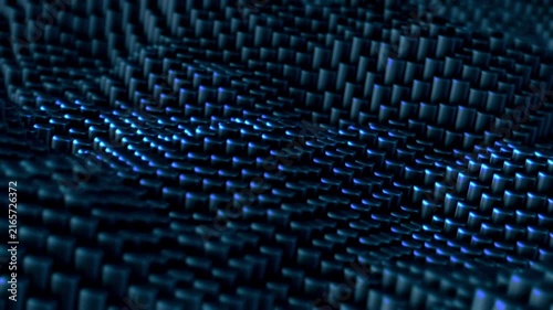 This stock motion graphic shows a 3D bokeh background.