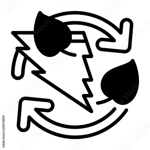 Sustainable Energy Vector Icon