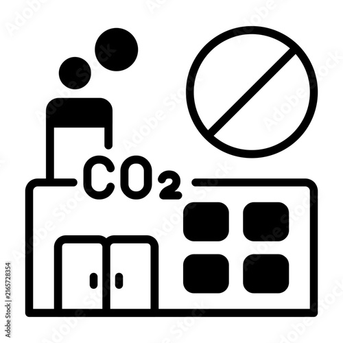 Zero Emission Vector Icon
