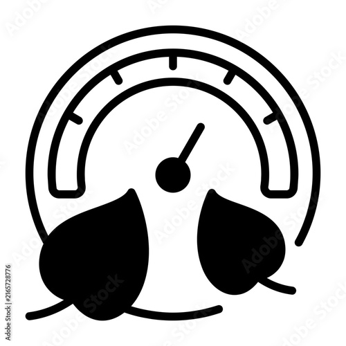 Eco Gauge Vector Icon
