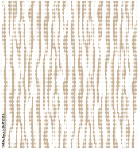 Seamless Wood Grain Halftone Pattern, Abstract Light Beige Dots on White Background