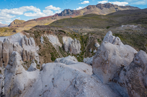 Fotografía foto formación rocosa Los Monjes Blanco en Chile 03