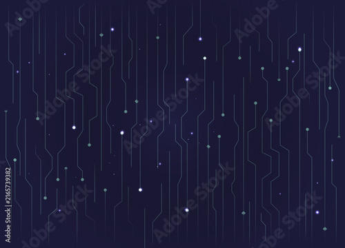 Futuristic AI Technology Circuit Board Background with Digital Network Lines