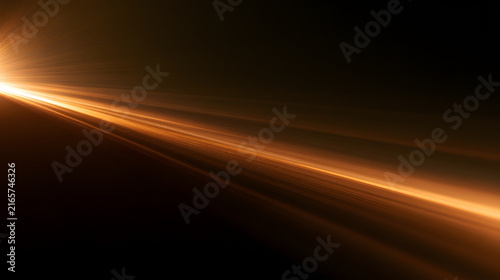 A mesmerizing beam of orange light cutting through a dark backdrop, creating a dynamic and ethereal atmosphere.