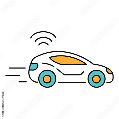 Future Mobility Vector Icon Showing Advanced Transportation Solutions