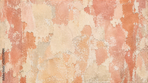 Terracotta patchwork plaster wall texture distressed colorful background