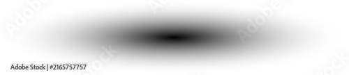 Abstract soft black oval gradient isolated on a white background.