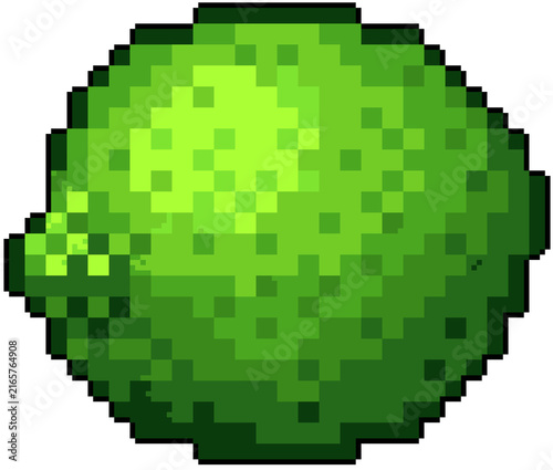 Pixel art green lime
