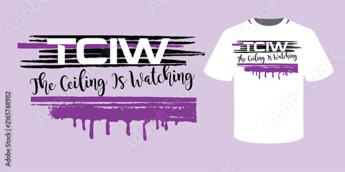 Modern vector t-shirt graphic design featuring the text 
