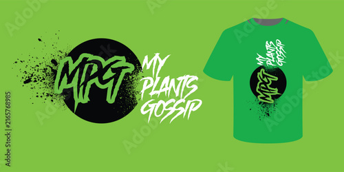 Modern vector t-shirt graphic design featuring aggressive grunge typography with 